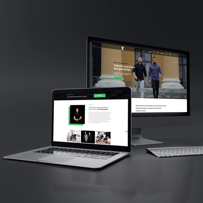 View of a Desktop, Laptop, Smartphone and Tablet Mockup